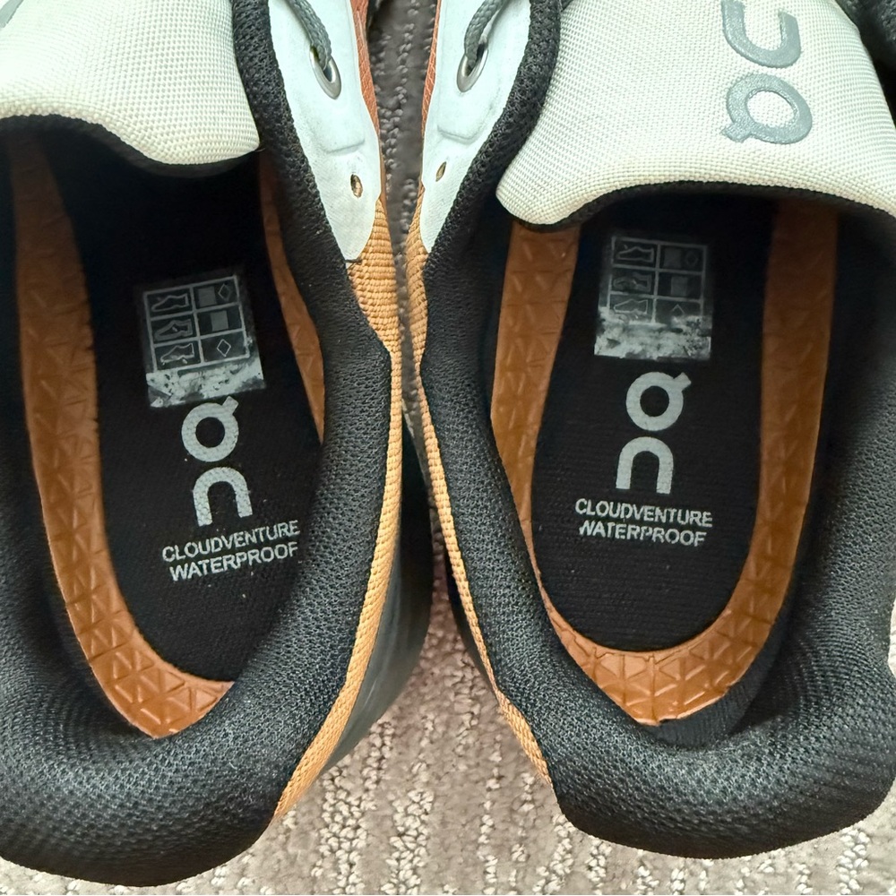 On Running Men's Athletic Shoes - Brown, Black, White - Picture 8 of 8